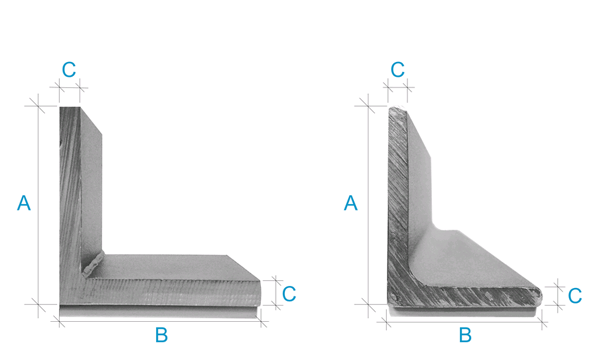 equal and unequal stainless angle